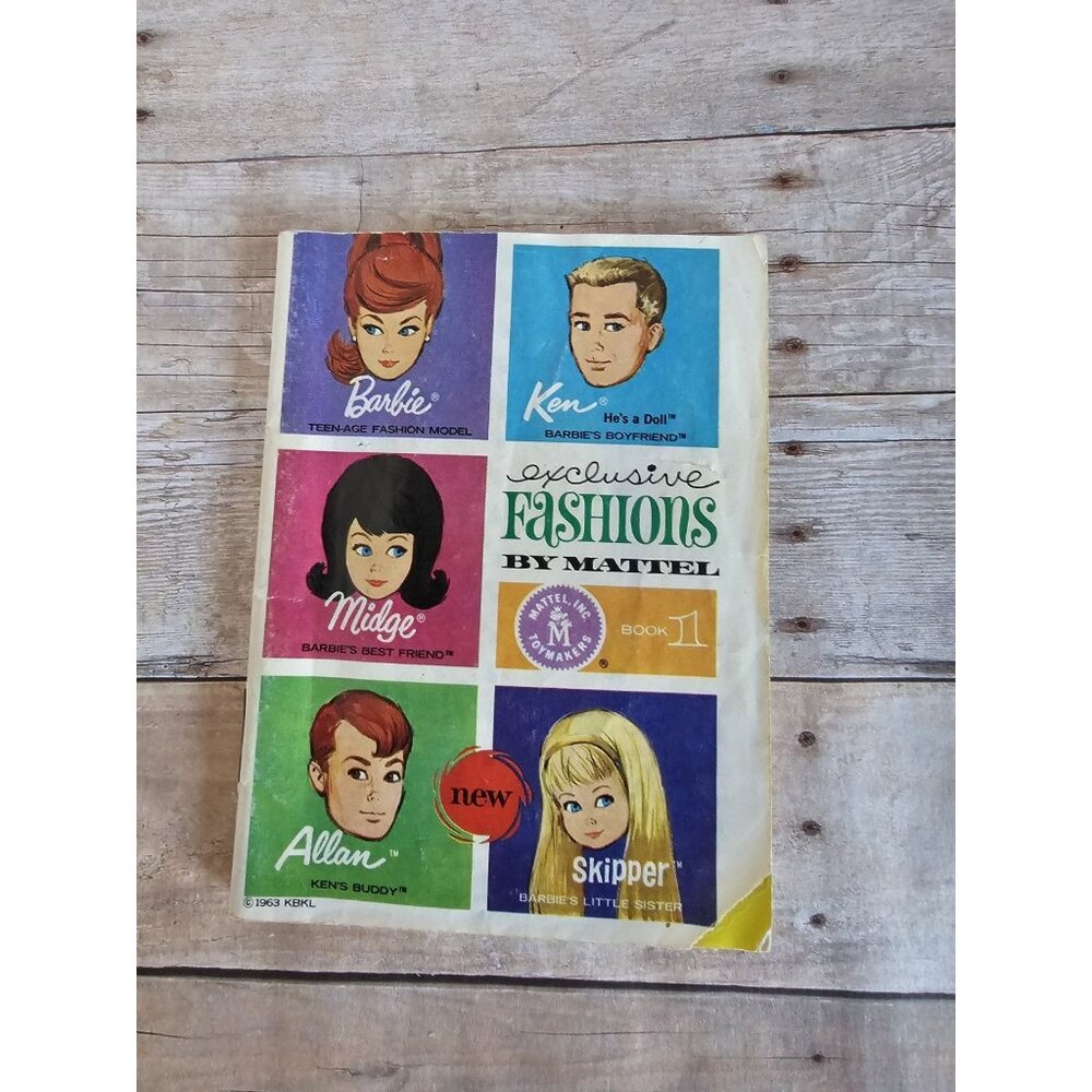Mattel 1963 Barbie Ken & Friends Exclusive Fashions Catalog Book 1 Vintage